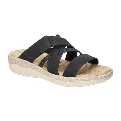 Easy Street Womens Paola Slide Sandals In Black