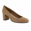 Easy Street Womens Proper Block Heel Pumps In Brown