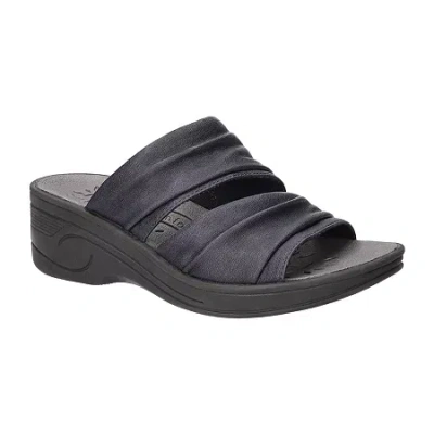 Easy Street Womens Seeker Wedge Sandals In Blue