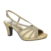 Easy Street Womens Starlight Heeled Sandals In Yellow
