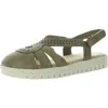 Easy Street Womens Strappy Man Made Ankle Strap In Grey