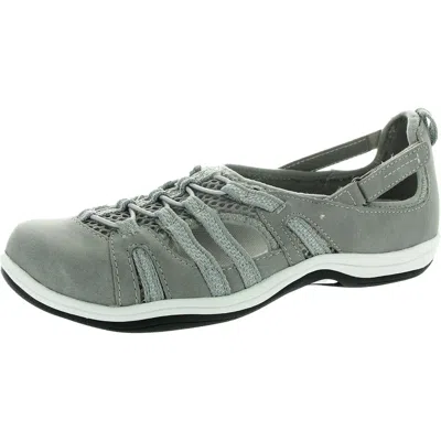 Easy Street Womens Strappy Man Made Sport Sandals In Grey
