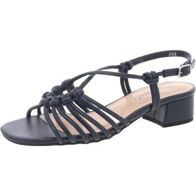 Easy Street Womens Strappy Man Made Strappy Sandals In Blue
