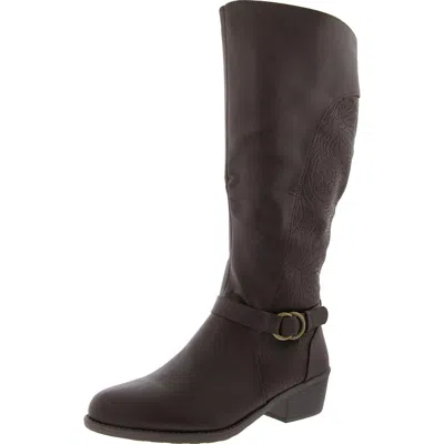 Easy Street Womens Tall Block Heel Knee-high Boots In Multi