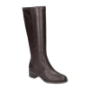 Easy Street Womens Tucker Stacked Heel Riding Boots In Brown