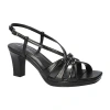 Easy Street Womens Valorie Heeled Sandals In Black