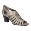 Easy Street Womens Vanni Heeled Sandals In Gray