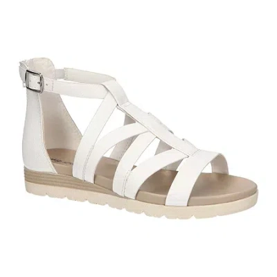 Easy Street Womens Vila Wedge Sandals In White