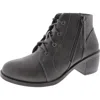 Easy Street Womens Zip Up Round Toe Booties In Grey