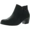 EASY STREET WOMENS ZIPPER FAUX LEATHER BOOTIES