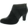 Easy Street Spice Womens Metallic Faux Leather Ankle Boots In Multi