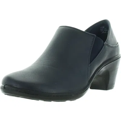 Easy Street Womens Zipper Manmade Shooties In Blue