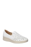 Easy Street Ying Perforated Slip-on Sneaker In White