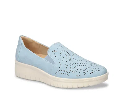 Easy Street Ying Wedge Slipon In Blue