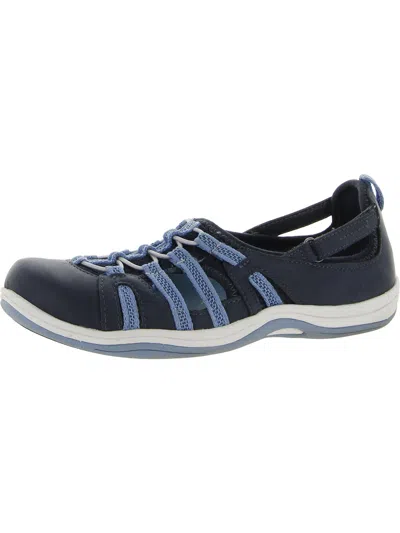 Easy Street Zaba Womens Laceless Lifestyle Slip-on Sneakers In Navy
