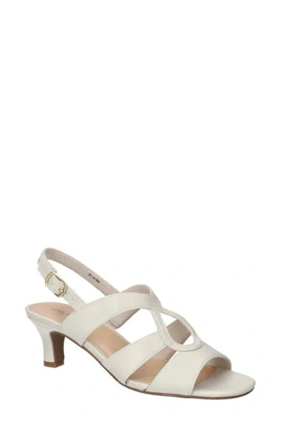 Easy Street Zella Slingback Sandal In Bone