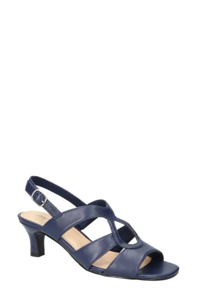 Easy Street Zella Slingback Sandal In Navy