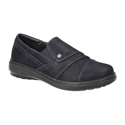 Easy Street Zilla Womens Round Closed Toe Slip-on Shoe In Blue