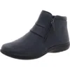 EASY STREET ZOZO WOMENS SOLID MANMADE ANKLE BOOTS