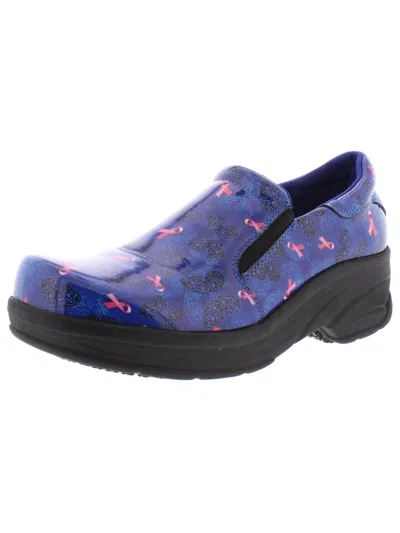 Easy Works By Easy Street Appreciate Womens Patent Leather Slip On Clogs In Multi