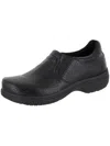 EASY WORKS BY EASY STREET BIND WOMENS LEATHER SLIP ON CLOGS