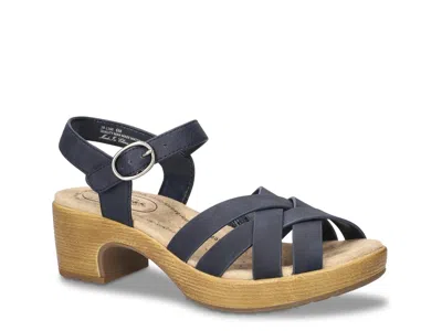 Easy Works By Easy Street Extra Wide Width Miyah Sandal In Blue