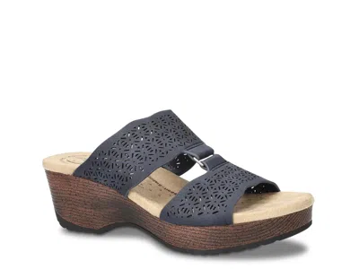 Easy Works By Easy Street Extra Wide Width Rin Sandal In Blue