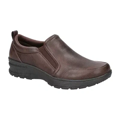 Easy Works By Easy Street Garland Womens Moc Closed Toe Slip-on Shoe In Brown