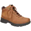 Easy Works By Easy Street Kayla Womens Lace-up Faux Leather Work & Safety Boots In Brown
