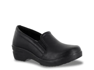 Easy Works By Easy Street Leeza Slipon In Black