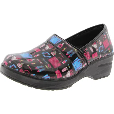 Easy Works By Easy Street Lyndee Womens Slip Resistant Man Made Clogs In Multi