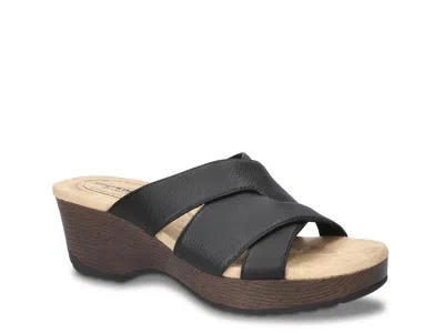Easy Works By Easy Street Ren Sandal In Black
