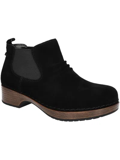 Easy Works By Easy Street Surething Womens Slip-resistant Casual Ankle Boots In Black