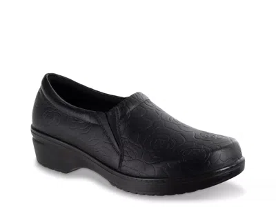 Easy Works By Easy Street Tiffany Work Slipon In Black