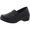 Easy Works By Easy Street Womens Padded Insole Faux Leather Clogs In Black