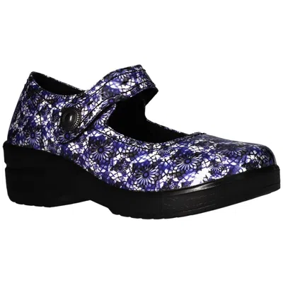Easy Works By Easy Street Womens Patent Slip Resistant Work And Safety Shoes In Multi