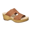 Easy Works By Easy Street Womens Rin Wedge Sandals In Brown