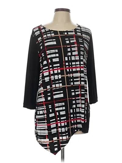 Pre-owned Easywear By Chico's Casual Dress In Black