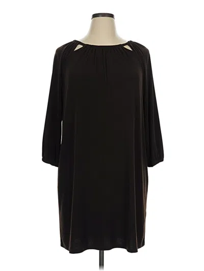 Pre-owned Easywear By Chico's Casual Dress In Black