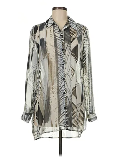 Pre-owned Easywear By Chico's Casual Dress In Silver