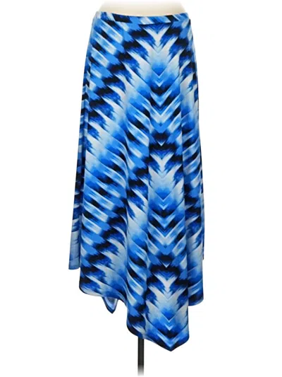 Pre-owned Easywear By Chico's Casual Skirt In Blue