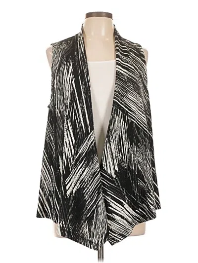 Pre-owned Easywear By Chico's Kimono In Black