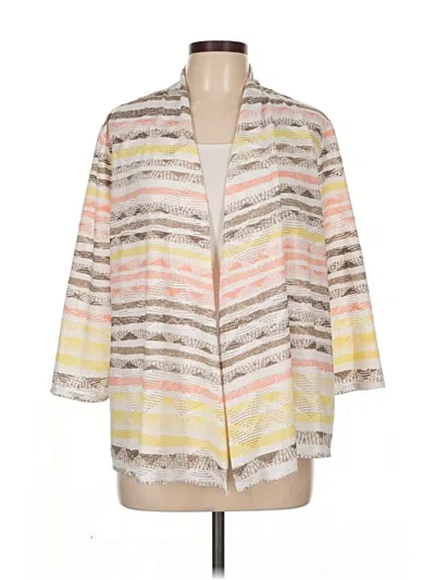 Pre-owned Easywear By Chico's Kimono In Brown