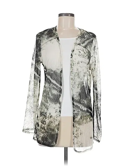 Pre-owned Easywear By Chico's Kimono In Silver