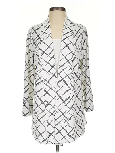 Pre-owned Easywear By Chico's Kimono In Silver