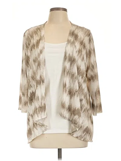 Pre-owned Easywear By Chico's Kimono In Tan