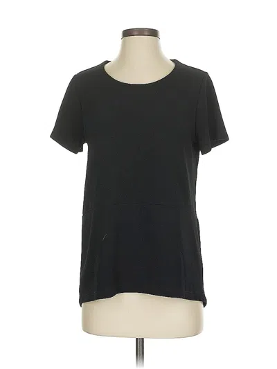 Pre-owned Easywear By Chico's Short Sleeve T-shirt In Black