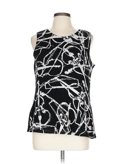 Pre-owned Easywear By Chico's Sleeveless Blouse In Black