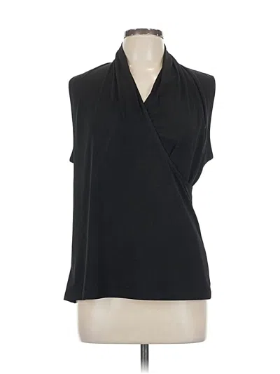 Pre-owned Easywear By Chico's Sleeveless Blouse In Black