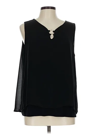 Pre-owned Easywear By Chico's Sleeveless Blouse In Black